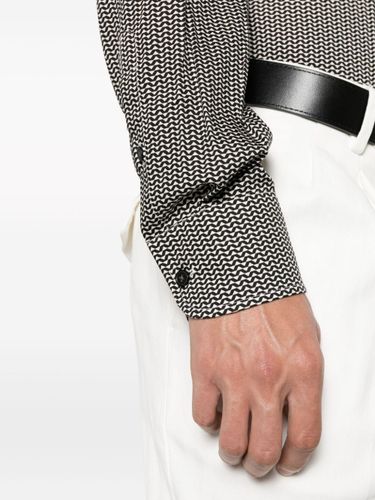 Printed Cotton Shirt - Emporio Armani - Modalova