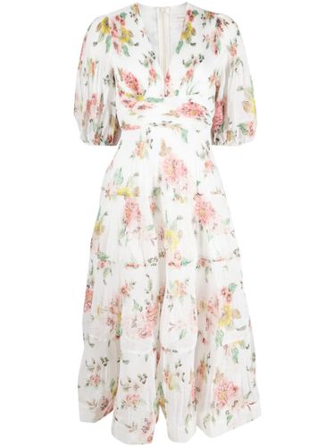 Floral Print Pleated Midi Dress - Zimmermann - Modalova