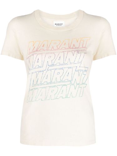 Ziliani Logo Cotton T-shirt - Marant Etoile - Modalova