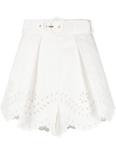 Embroidered Linen Shorts - Zimmermann - Modalova