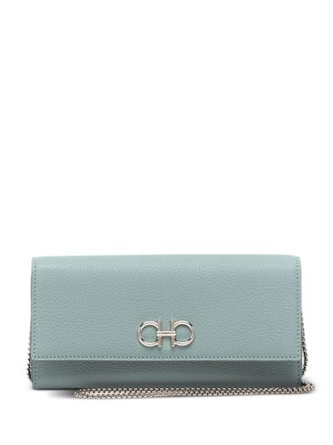 Gancini Leather Wallet On Chain - Ferragamo - Modalova