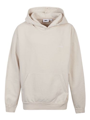 OBEY - Logo Cotton Hoodie - Obey - Modalova