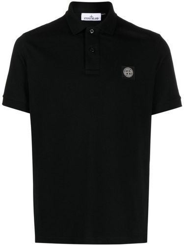 Logo Cotton Polo Shirt - Stone Island - Modalova