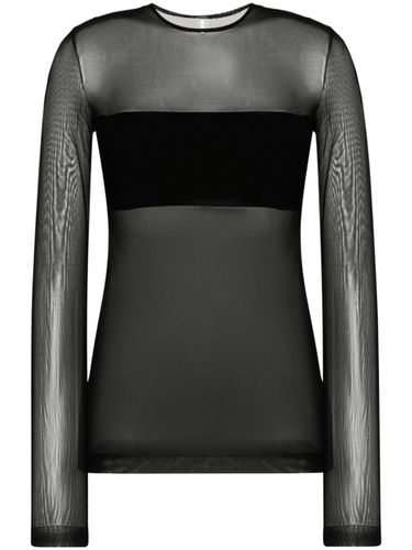 Transparencies Long Sleeve Top - Norma Kamali - Modalova