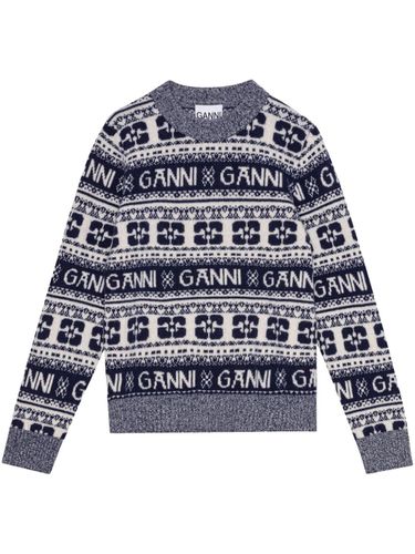 GANNI - Wool Crewneck Jumper - Ganni - Modalova