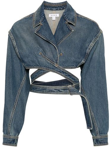 ALAÃA - Denim Crossover Jacket - AlaÃa - Modalova