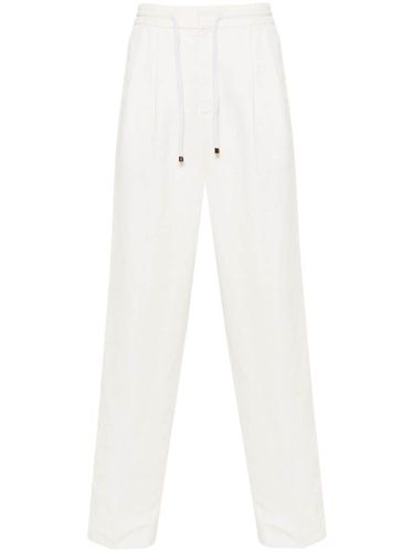 Linen And Cotton Blend Trousers - Brunello Cucinelli - Modalova