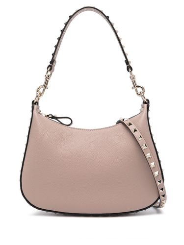 Rockstud Small Leather Hobo Bag - Valentino Garavani - Modalova