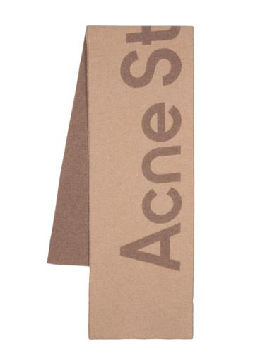 ACNE STUDIOS - Logo Wool Scarf - Acne Studios - Modalova