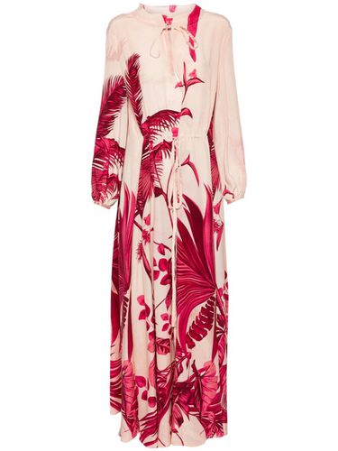 Printed Silk Long Dress - For restless sleepers - Modalova