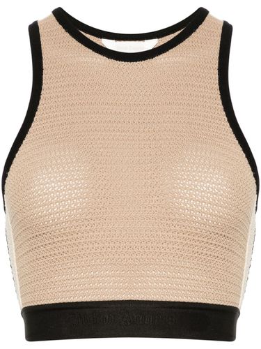 PALM ANGELS - Knitted Cropped Top - Palm Angels - Modalova