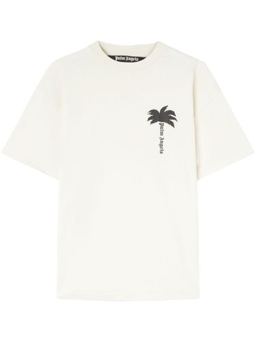 PALM ANGELS - Logo Cotton T-shirt - Palm Angels - Modalova