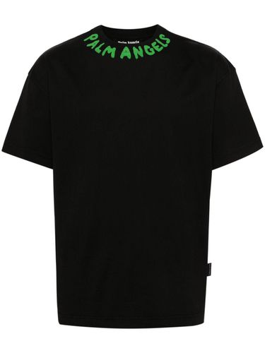 PALM ANGELS - Logo Cotton T-shirt - Palm Angels - Modalova