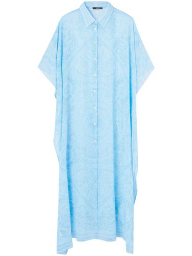 Barocco Print Chiffon Swim Robe - Versace - Modalova