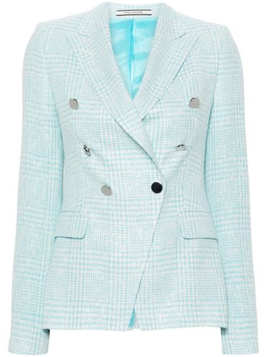 Cotton Blend Double-breasted Jacket - Tagliatore - Modalova