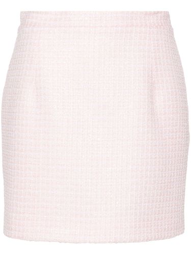 Sequin Checked Tweed Mini Skirt - Alessandra Rich - Modalova