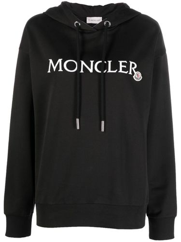 MONCLER - Logo Cotton Hoodie - Moncler - Modalova