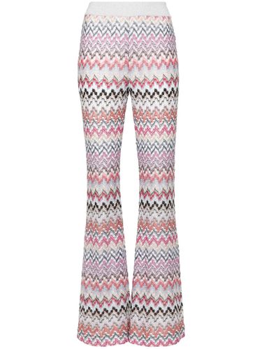 Zigzag Pattern Flared Trousers - Missoni - Modalova