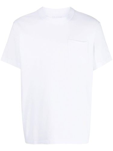 SACAI - Side Zip Cotton T-shirt - Sacai - Modalova
