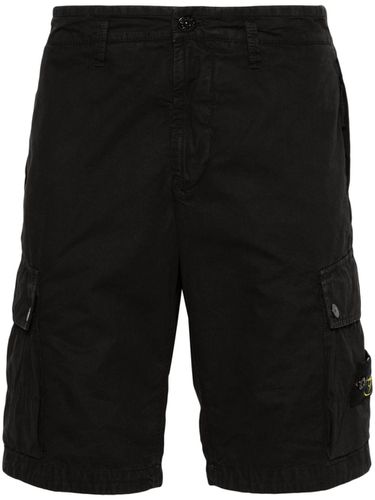 Logo Cotton Slim Shorts - Stone Island - Modalova