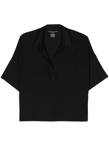 Oversized Viscose Polo Shirt - Majestic - Modalova