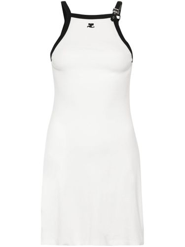 COURRÃGES - Buckle Contrast Short Dress - CourrÃ¨ges - Modalova