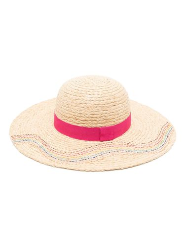 Ribbon-detail Straw Fedora Hat - Paul Smith - Modalova