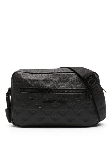 Logo Leather Crossbody Bag - Emporio Armani - Modalova