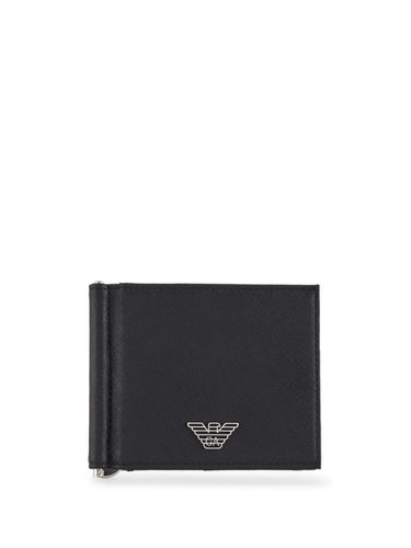 Regenerated Leather Wallet - Emporio Armani - Modalova