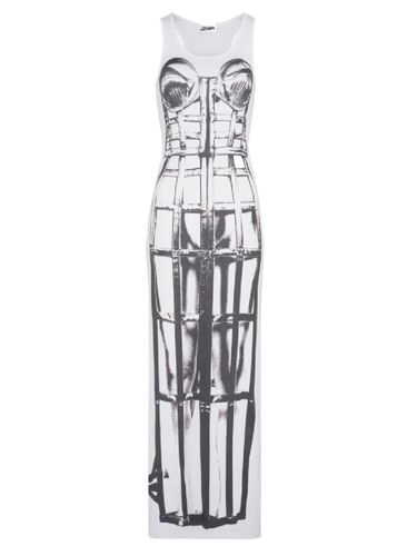 Cage Trompe L'œil Print Long Dress - Jean Paul Gaultier - Modalova