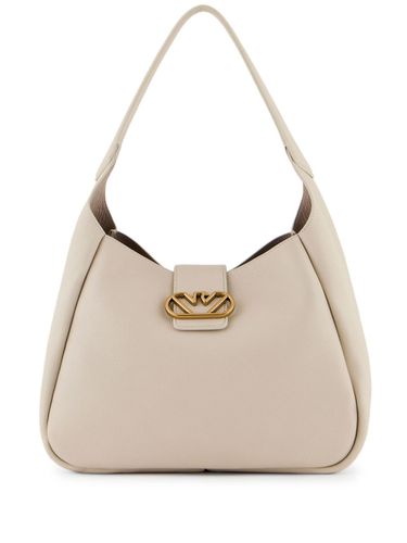 Leather Medium Hobo Bag - Emporio Armani - Modalova