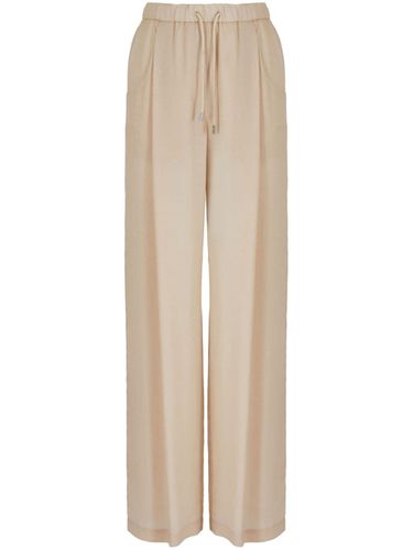 Drawstring Cotton Trousers - Emporio Armani - Modalova