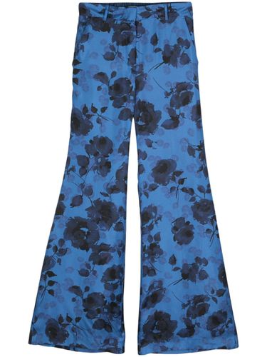 Silk Flared Trousers - Alberto Biani - Modalova