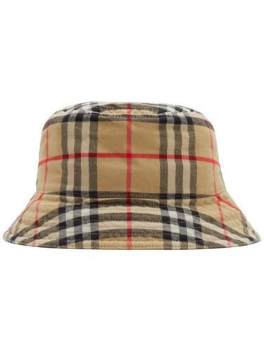 BURBERRY - Check Motif Bucket Hat - Burberry - Modalova