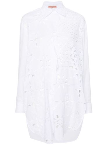 Lace Cotton Oversized Shirt - Ermanno Scervino - Modalova