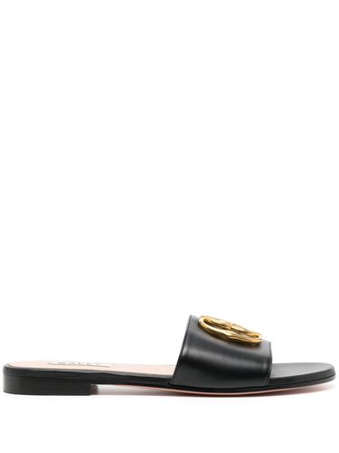 BALLY - Emblem Leather Flat Sandals - Bally - Modalova