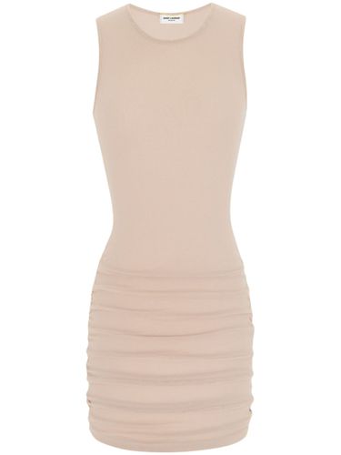 Stretch Tulle Short Dress - Saint Laurent - Modalova