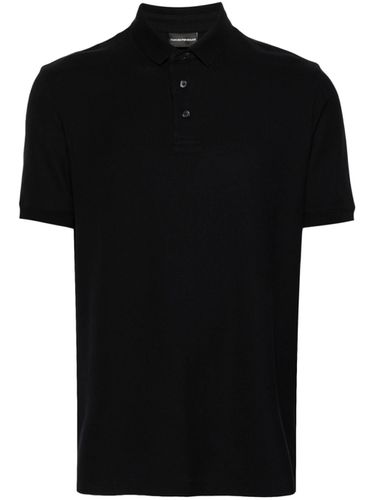 Logo Cotton Polo Shirt - Emporio Armani - Modalova