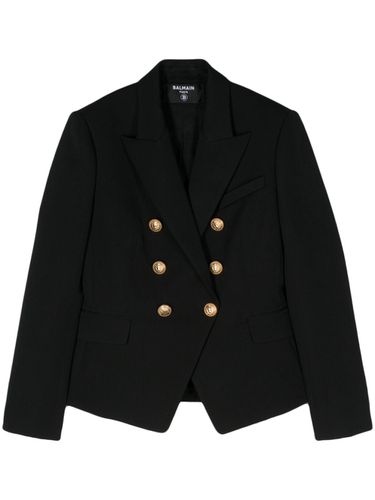 Wool Double-breasted Jacket - Balmain - Modalova