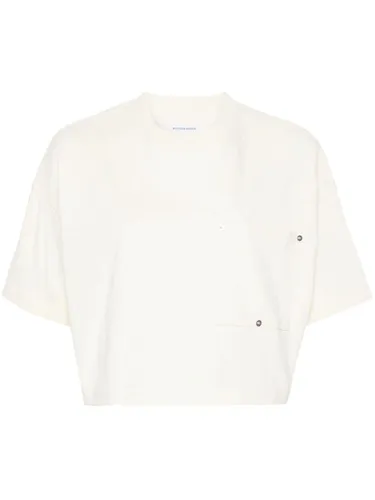 Cropped Cotton T-shirt - Bottega Veneta - Modalova