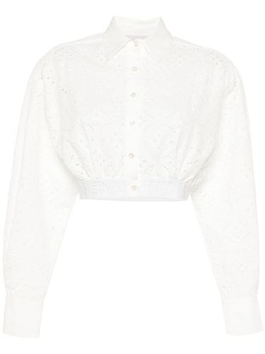 Cotton Blend Cropped Shirt - Ermanno - Modalova