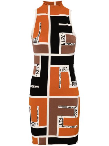 FENDI - Printed Short Dress - Fendi - Modalova