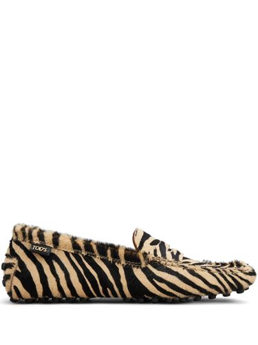 TOD'S - Gommino Zebra Motif Loafers - Tod's - Modalova