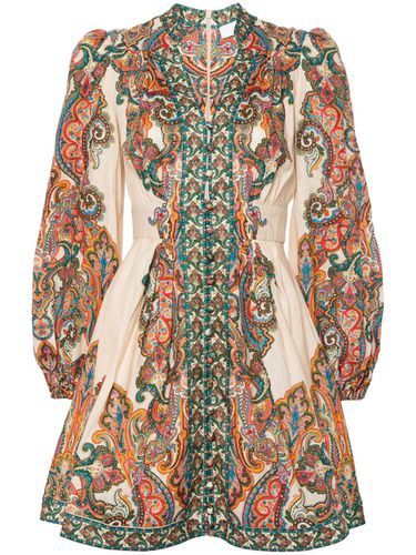 Paisley Print Linen Mini Dress - Zimmermann - Modalova