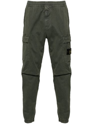 Logo Cotton Cargo Trousers - Stone Island - Modalova