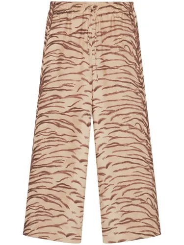 Printed Silk Trousers - Stella McCartney - Modalova