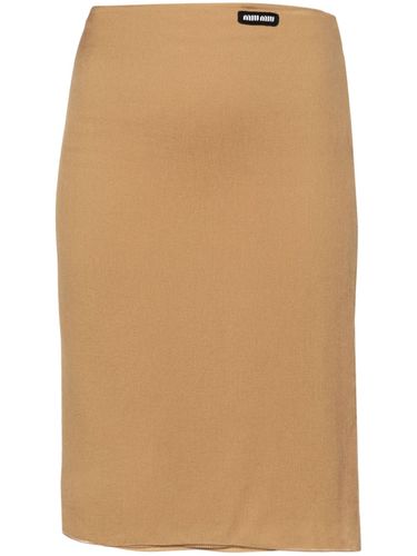 MIU MIU - Chiffon Midi Skirt - Miu Miu - Modalova