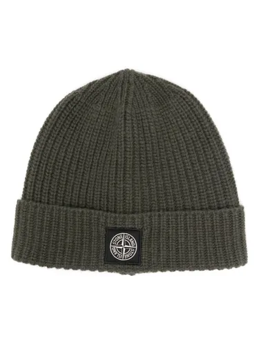 STONE ISLAND - Logo Wool Beanie - Stone Island - Modalova