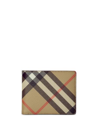 BURBERRY - Check Bifold Wallet - Burberry - Modalova