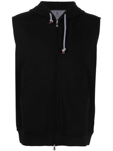 Sleeveless Zipped Hoodie - Brunello Cucinelli - Modalova